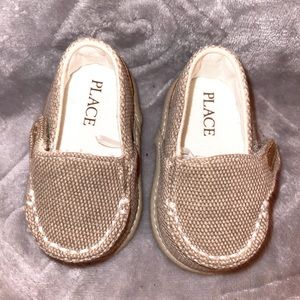 Children’s Place Baby Boys Canvas Slip On Shoes - Tan